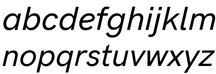 HK Grotesk Medium Italic Font LOWERCASE