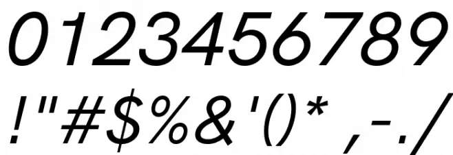 HK Grotesk Medium Legacy Italic Font OTHER CHARS