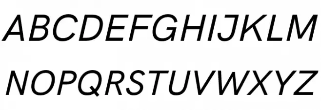 HK Grotesk Medium Legacy Italic 字体 大写