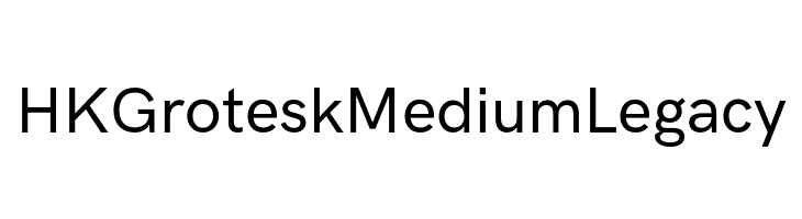 HK Grotesk Medium Legacy  フリーフォントのダウンロード