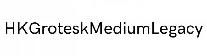 HK Grotesk Medium Legacy  Frei Schriftart Herunterladen