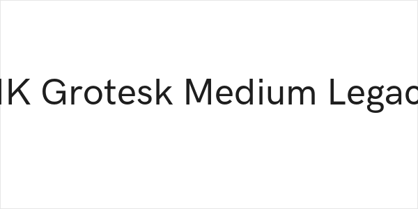 HK Grotesk Medium Legacy Logo