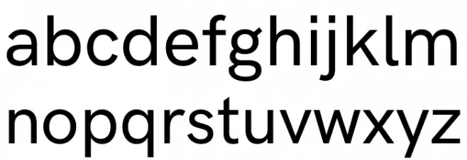 HK Grotesk Medium Legacy फ़ॉन्ट लोअरकेस