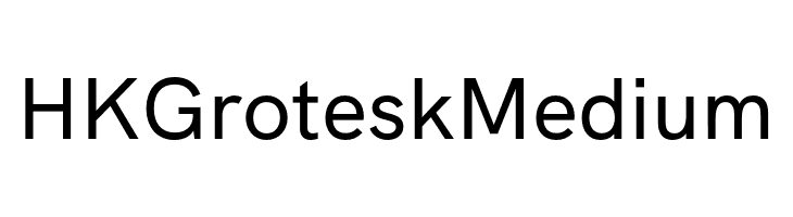 HK Grotesk Medium  font caratteri gratis