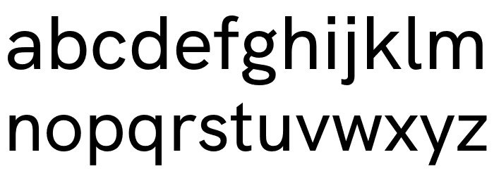 HK Grotesk Medium Font LOWERCASE