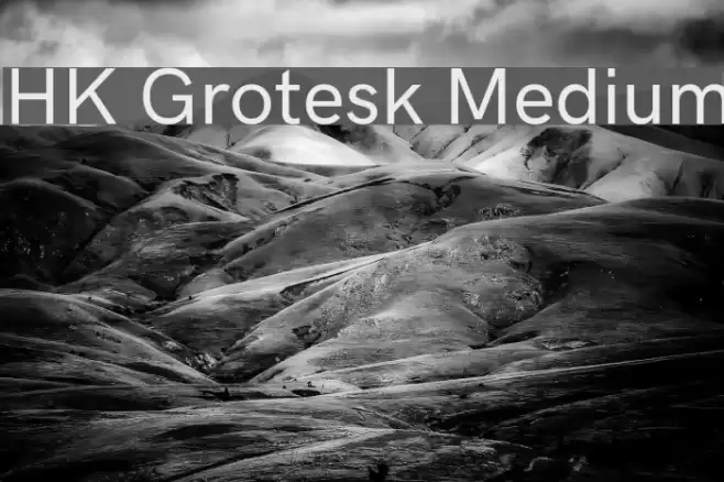 HK Grotesk Medium Font examples