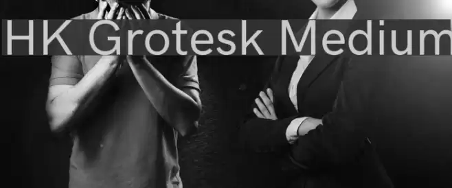 HK Grotesk Medium Font examples