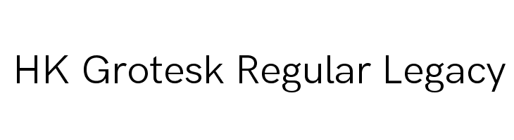 HK Grotesk Regular Legacy  フリーフォントのダウンロード