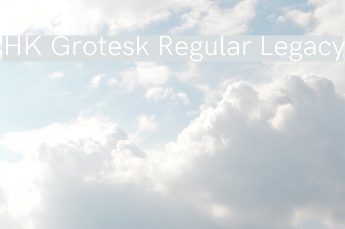 HK Grotesk Regular Legacy Example 2