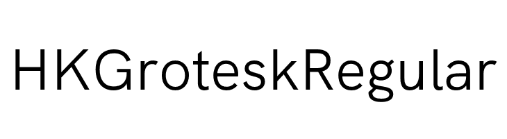 HK Grotesk Regular  免费字体下载