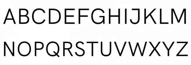 HK Grotesk Regular Polices MAJUSCULES