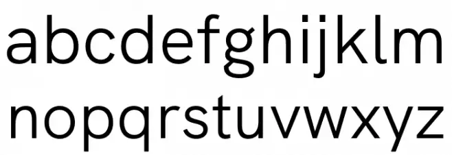 HK Grotesk Regular Шрифта строчной