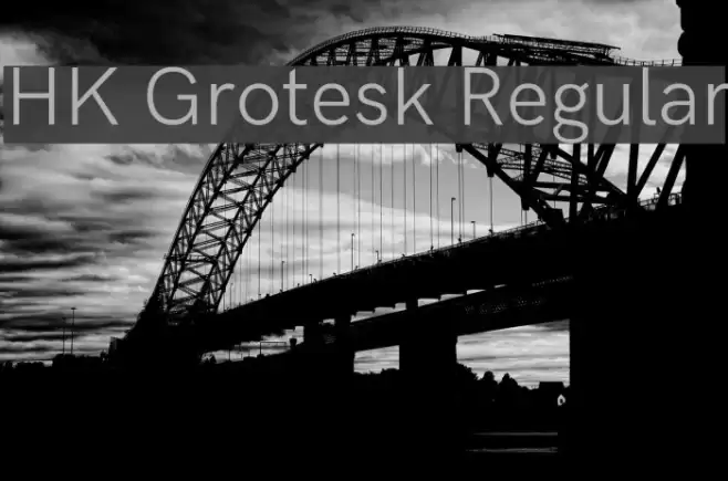 HK Grotesk Regular Font examples