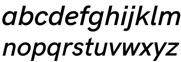 HK Grotesk SemiBold Italic Font LOWERCASE
