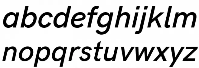 HK Grotesk SemiBold Legacy Italic 字体 小写