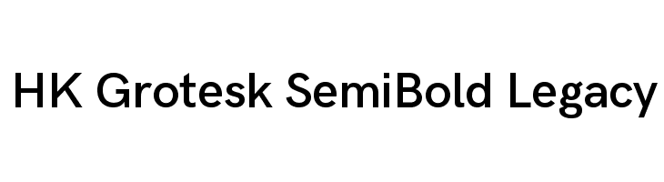 HK Grotesk SemiBold Legacy  नि: शुल्क फ़ॉन्ट्स डाउनलोड