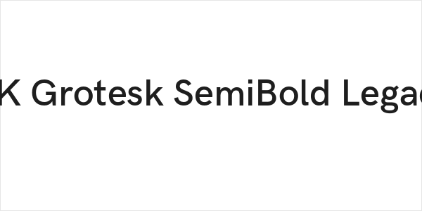 HK Grotesk SemiBold Legacy Logo