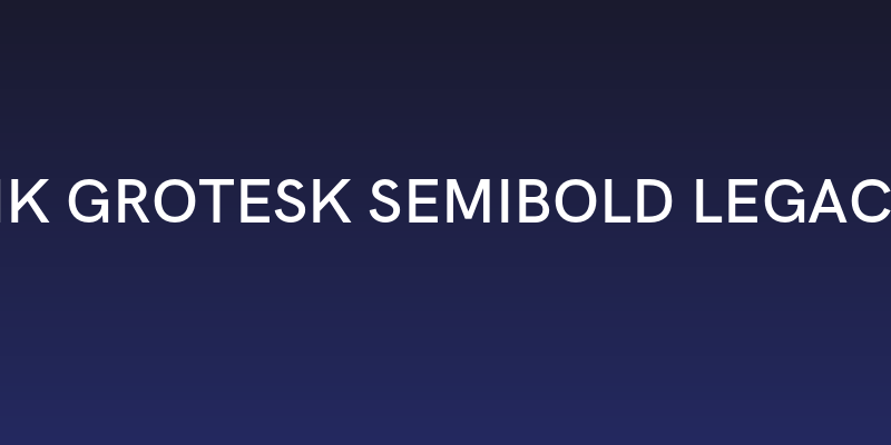 HK Grotesk SemiBold Legacy Social Header