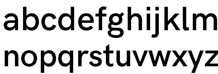 HK Grotesk SemiBold Legacy Font LOWERCASE