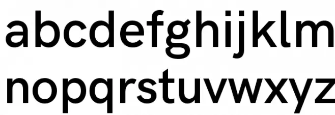 HK Grotesk SemiBold Legacy फ़ॉन्ट लोअरकेस