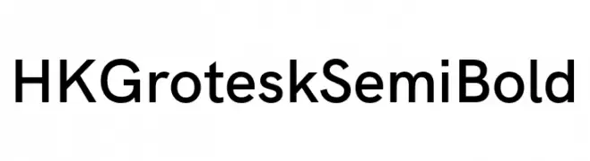 HK Grotesk SemiBold  नि: शुल्क फ़ॉन्ट्स डाउनलोड
