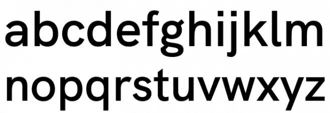 HK Grotesk SemiBold 字体 小写