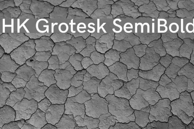 HK Grotesk SemiBold Font examples