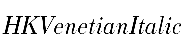 HK Venetian Italic Font