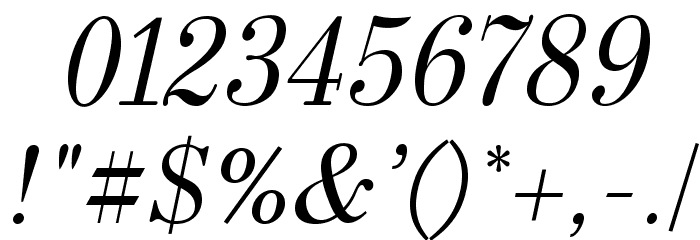 HK Venetian Italic Font OTHER CHARS