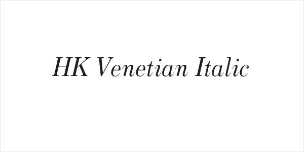HK Venetian Italic Logo