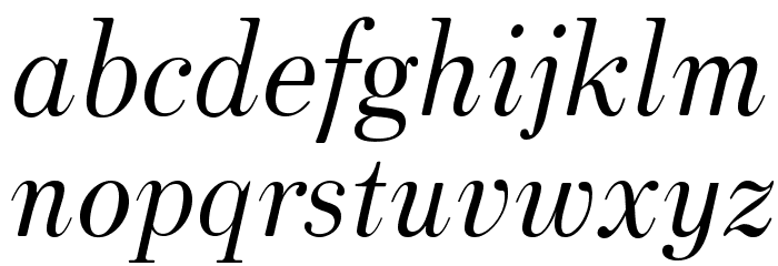 HK Venetian Italic Font LOWERCASE