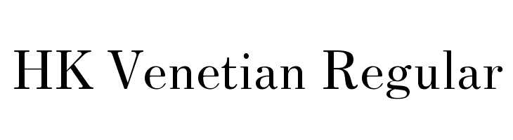 HK Venetian Regular Font
