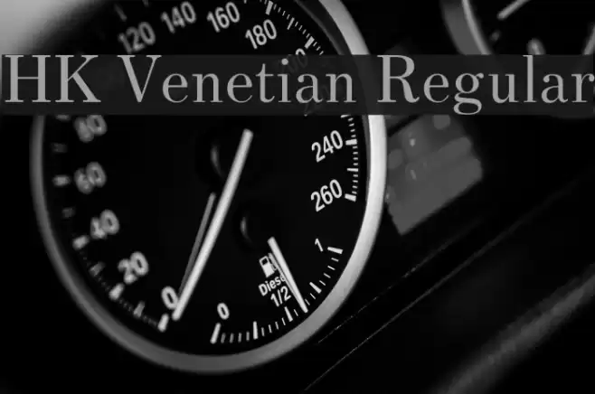 HK Venetian Regular Font examples