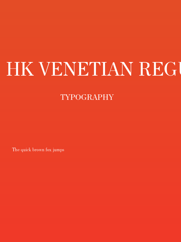 HK Venetian Regular Poster