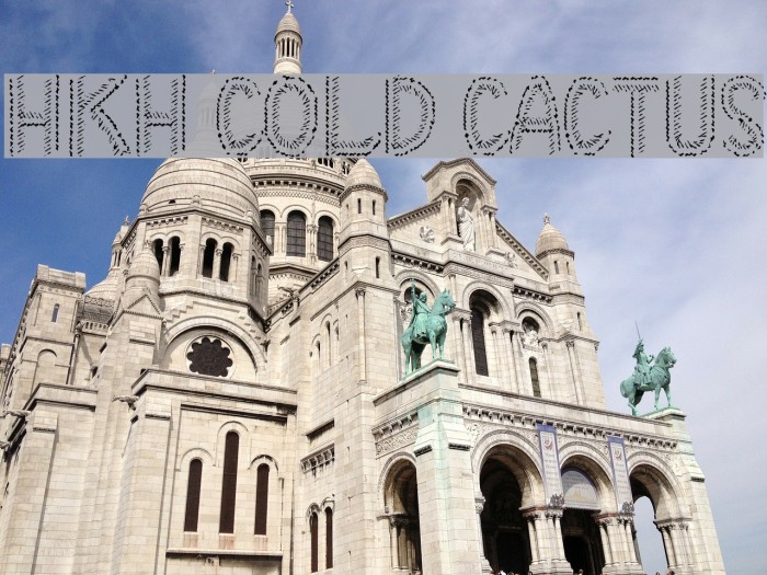 HKH Cold Cactus Font examples