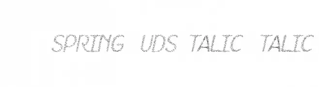 HKH Spring Buds Italic  Italic  フリーフォントのダウンロード