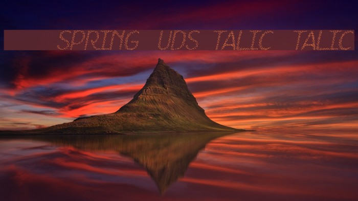 HKH Spring Buds Italic Italic Font examples