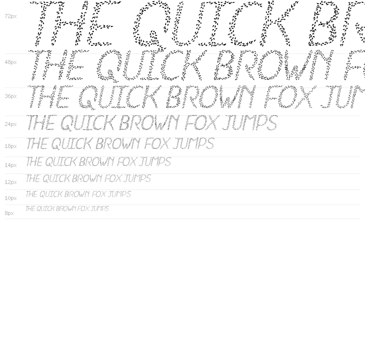 HKH Spring Buds Italic  Italic Waterfall