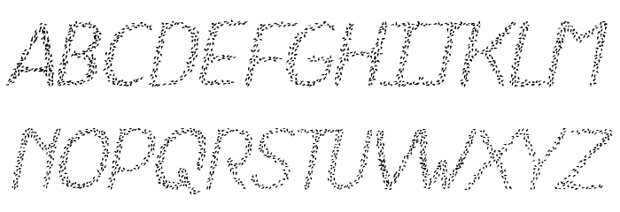HKH Spring Buds Italic Font LOWERCASE