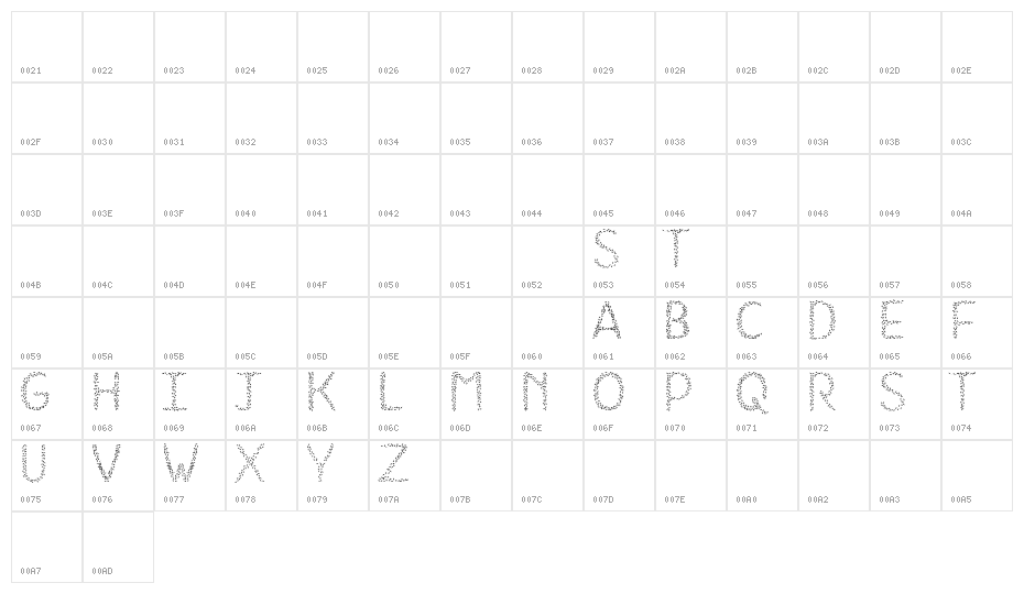 HKH Spring Buds Character Map
