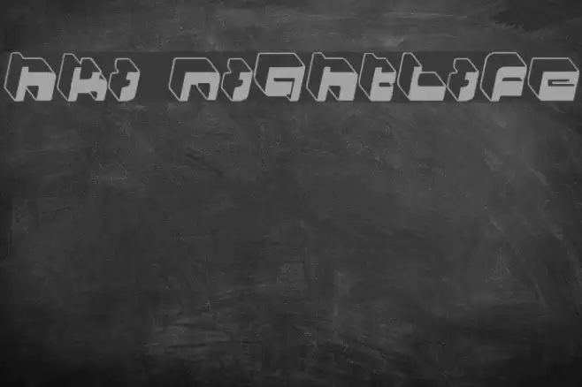 HKI Nightlife Font examples
