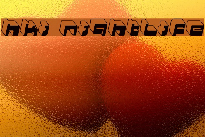HKI Nightlife Font examples