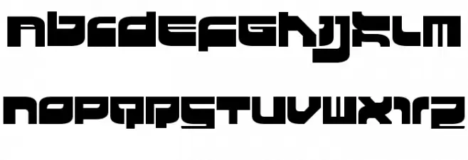HKI metropol rmx 04 futuristic フォント 大文字