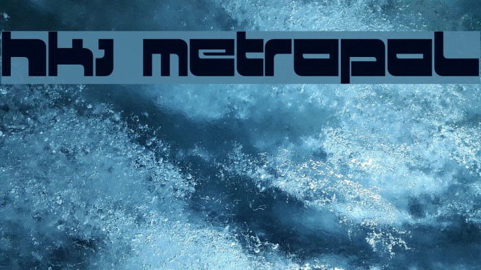HKI metropol Font examples
