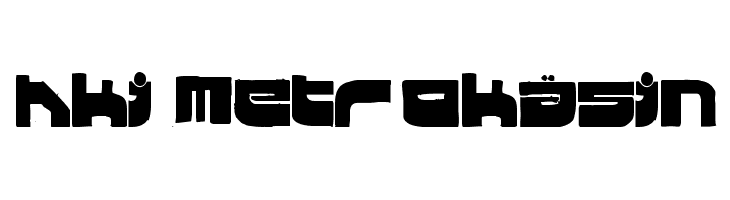 Hki Metrokäsin  Free Fonts Download