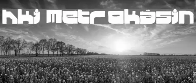 Hki Metrokäsin Font examples