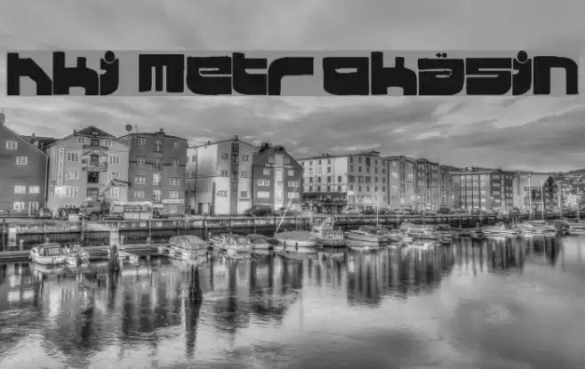 Hki Metrokäsin Font examples