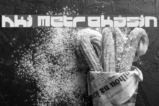 Hki Metrokäsin Font examples