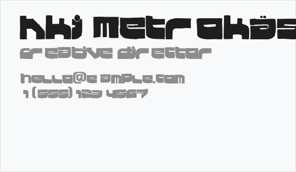 Hki Metrokäsin Business Card