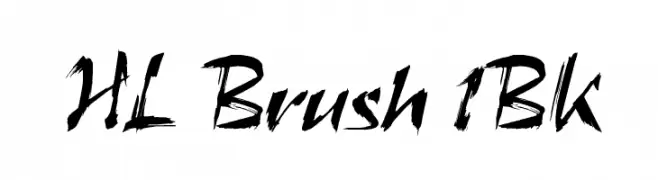 HL Brush 1BK  नि: शुल्क फ़ॉन्ट्स डाउनलोड